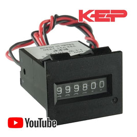 G26423 - Compact KEP "Snap In" 6 Digit 5VDC Impulse Counter E660-AP10-DC5