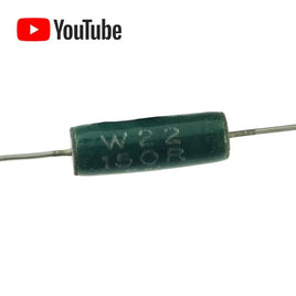 G26580 - (Pkg 2) Welwyn W22 150R 150 Ohm 7 Watt 5% Vitreous Enameled Resistor