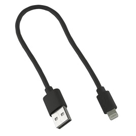 G26640 - Super Handy 8" USB to Lightning Black Cable