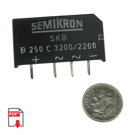 G26706 - Semikron SKB C3200/2200 250V 4Amp Bridge Rectifier