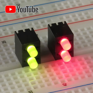 G26719 + (Pkg 10) Red/Green 2 Position PCB Right Angle Indicator Array