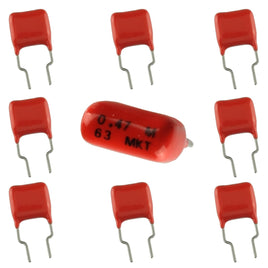 G26757 - (Pkg 10) 0.47uF 63V MKT Metallized Polyester Capacitor