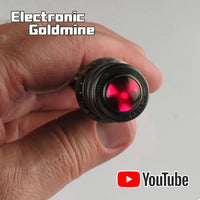 G26832 - Vintage Dialight Red Lens Watertight Pilot Indicator Lamp - 11/16" Mounting Hole
