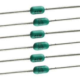 G26862 ~ (Pkg 10) Corning Glass Works Tiny Axial Monolithic 12PF 50V Capacitor