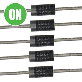 G26920 ~ (Pkg 8) ON Semiconductor IN5817 20V 1Amp Schottky Diode
