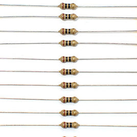 G418R - 10 Ohm 1/4 Watt Resistors (Pkg of 100)