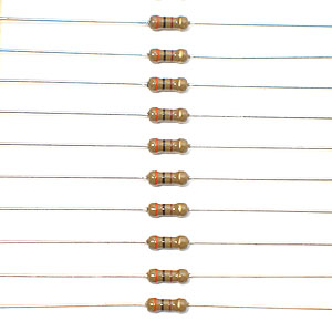 G443R - 300 Ohm 1/4 Watt Resistor (Pkg of 100)