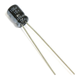 T1011 - 100uF Electrolytic Capacitor - for 26 in 1 Robotics Experimenter Lab<BR>